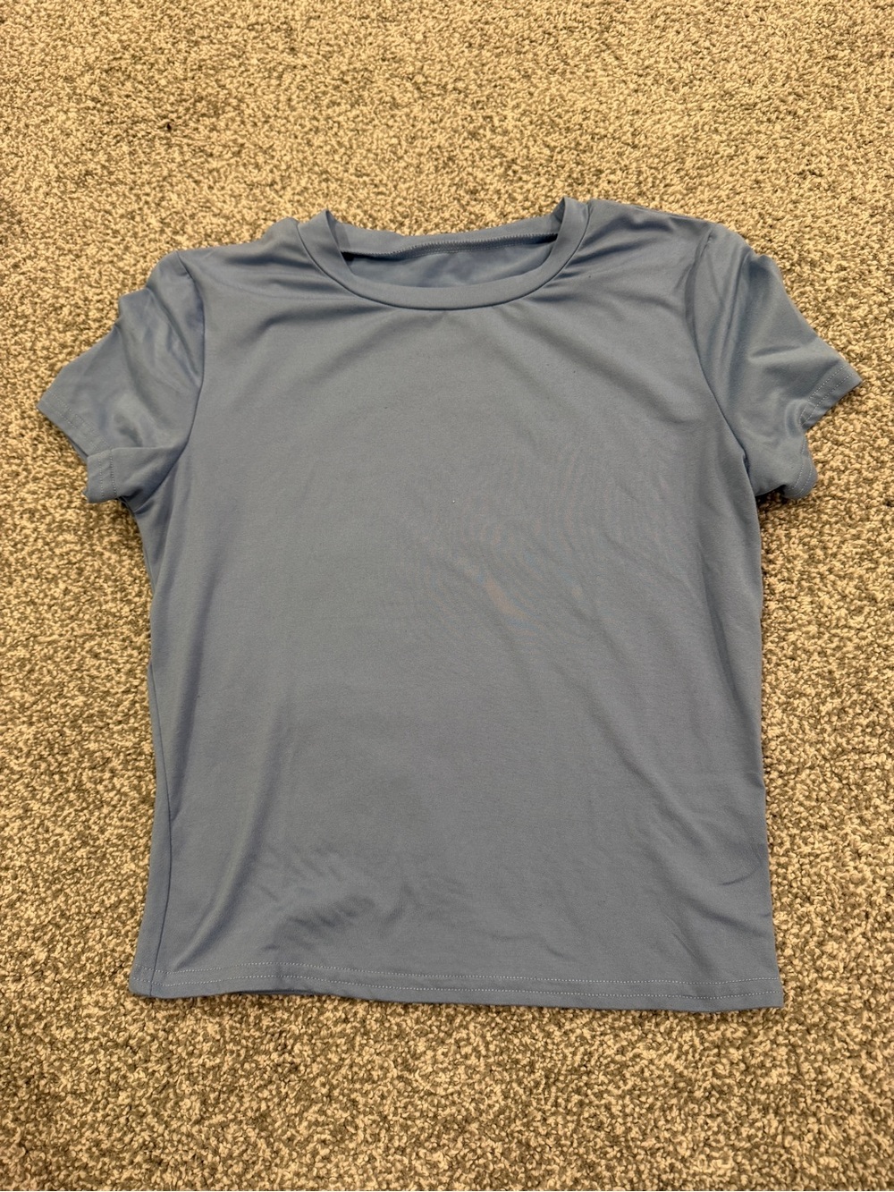 Classic Crewneck Women's Top in Dusty Blue